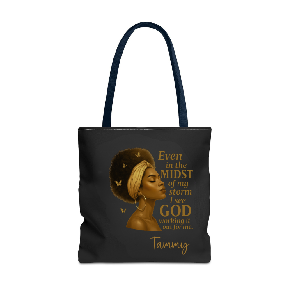 Personalize Name Faith in Motion Tote – Durable Everyday Bag with Custom Style & Comfort