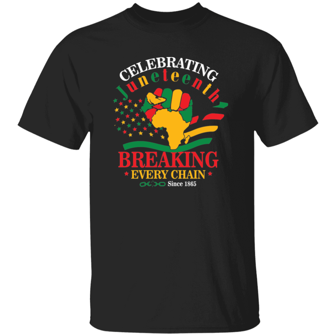 Kid's Juneteenth Breaking Every Chain T-Shirt