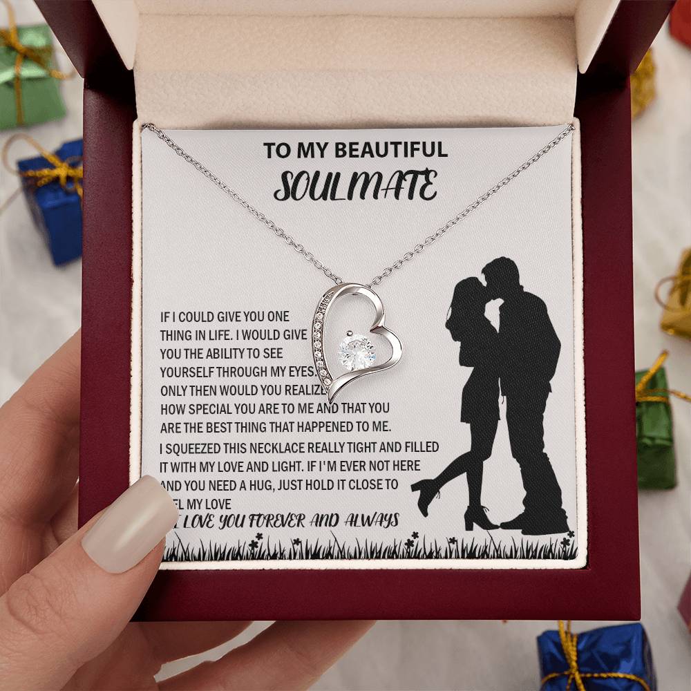 To My Beautiful Couple Soulmate Forever Love Necklace