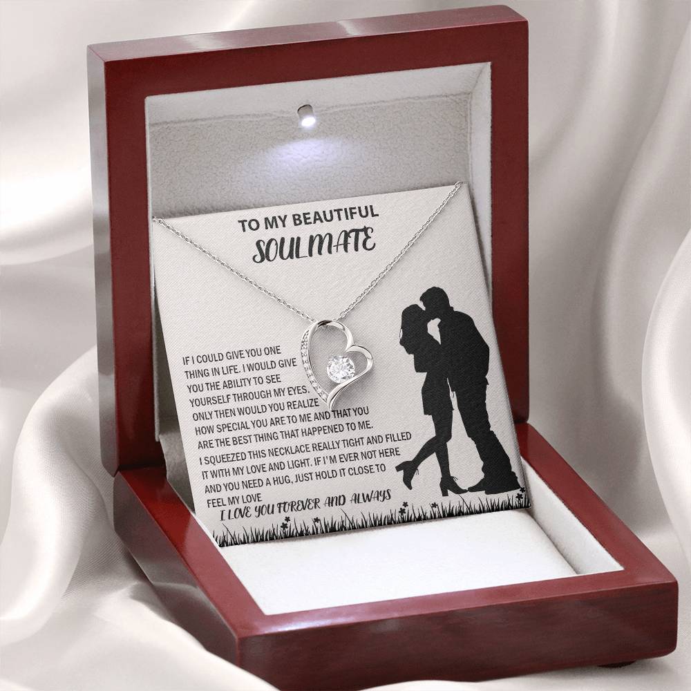 To My Beautiful Couple Soulmate Forever Love Necklace