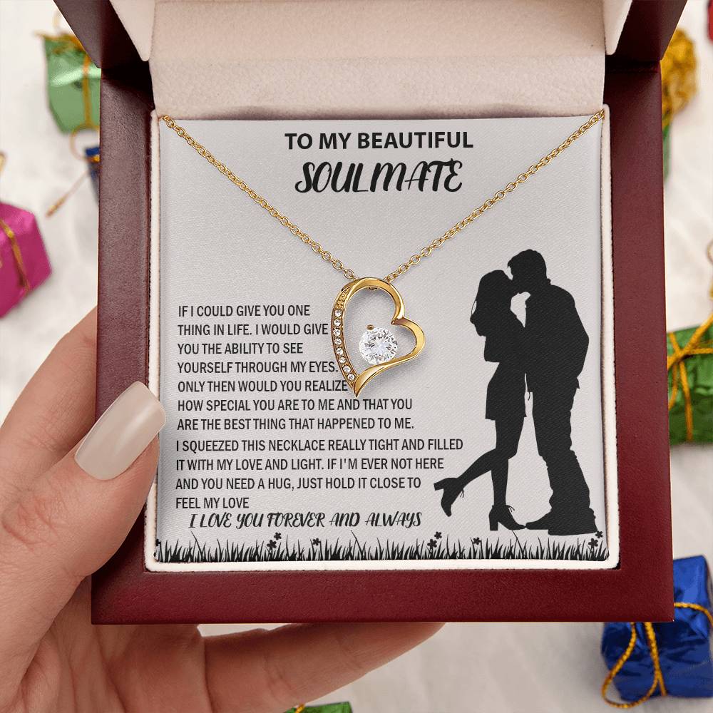 To My Beautiful Couple Soulmate Forever Love Necklace