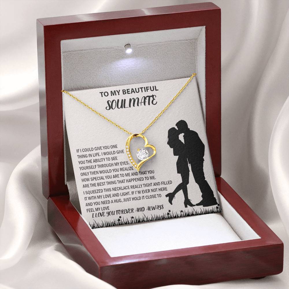 To My Beautiful Couple Soulmate Forever Love Necklace