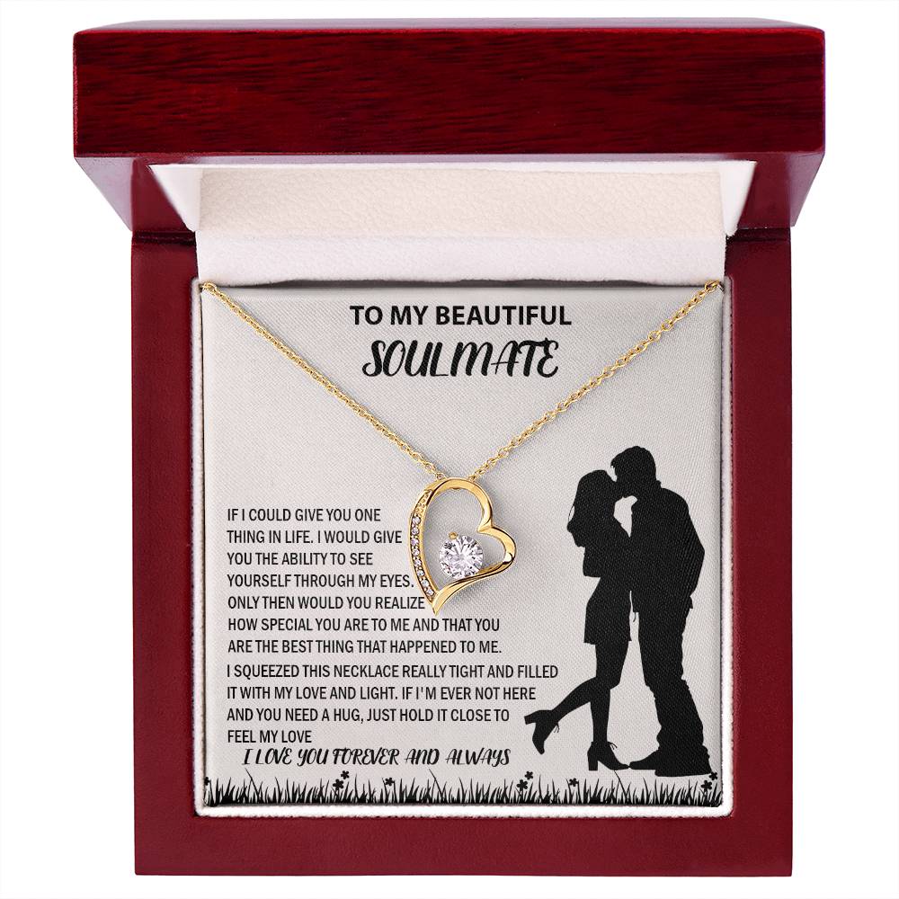 To My Beautiful Couple Soulmate Forever Love Necklace