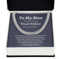 To My Man Cuban Link Chain Promise Necklace