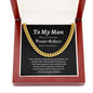 To My Man Promise Necklace-Black Background