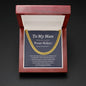 To My Man Cuban Link Chain Promise Necklace