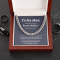To My Man Cuban Link Chain Promise Necklace