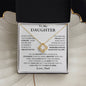 To My Daughter | Forever Love | Love Knot Necklace | From Dad