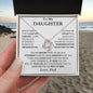 To My Daughter | Forever Love | Love Knot Necklace | From Dad