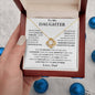 To My Daughter | Forever Love | Love Knot Necklace | From Dad