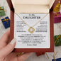 To My Daughter | Forever Love | Love Knot Necklace | From Dad