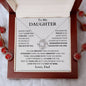 To My Daughter | Forever Love | Love Knot Necklace | From Dad