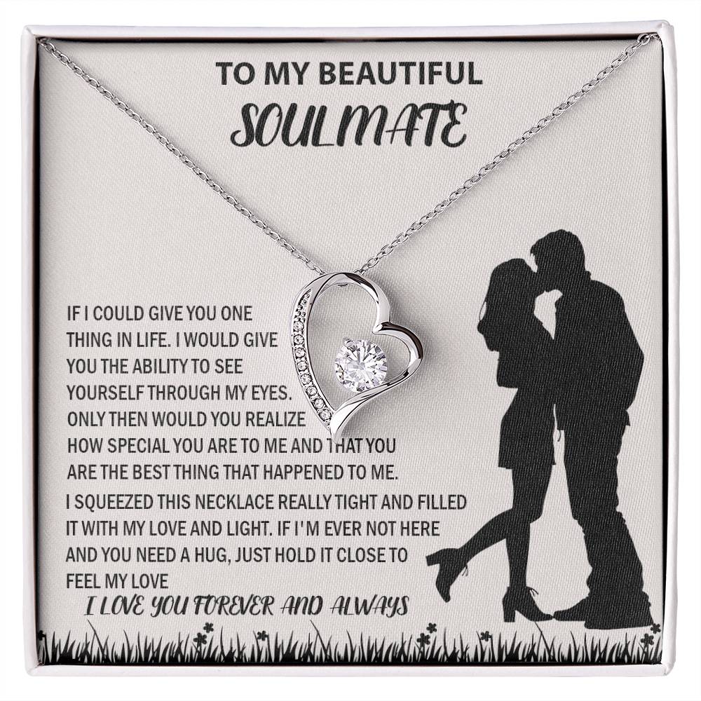 To My Beautiful Couple Soulmate Forever Love Necklace