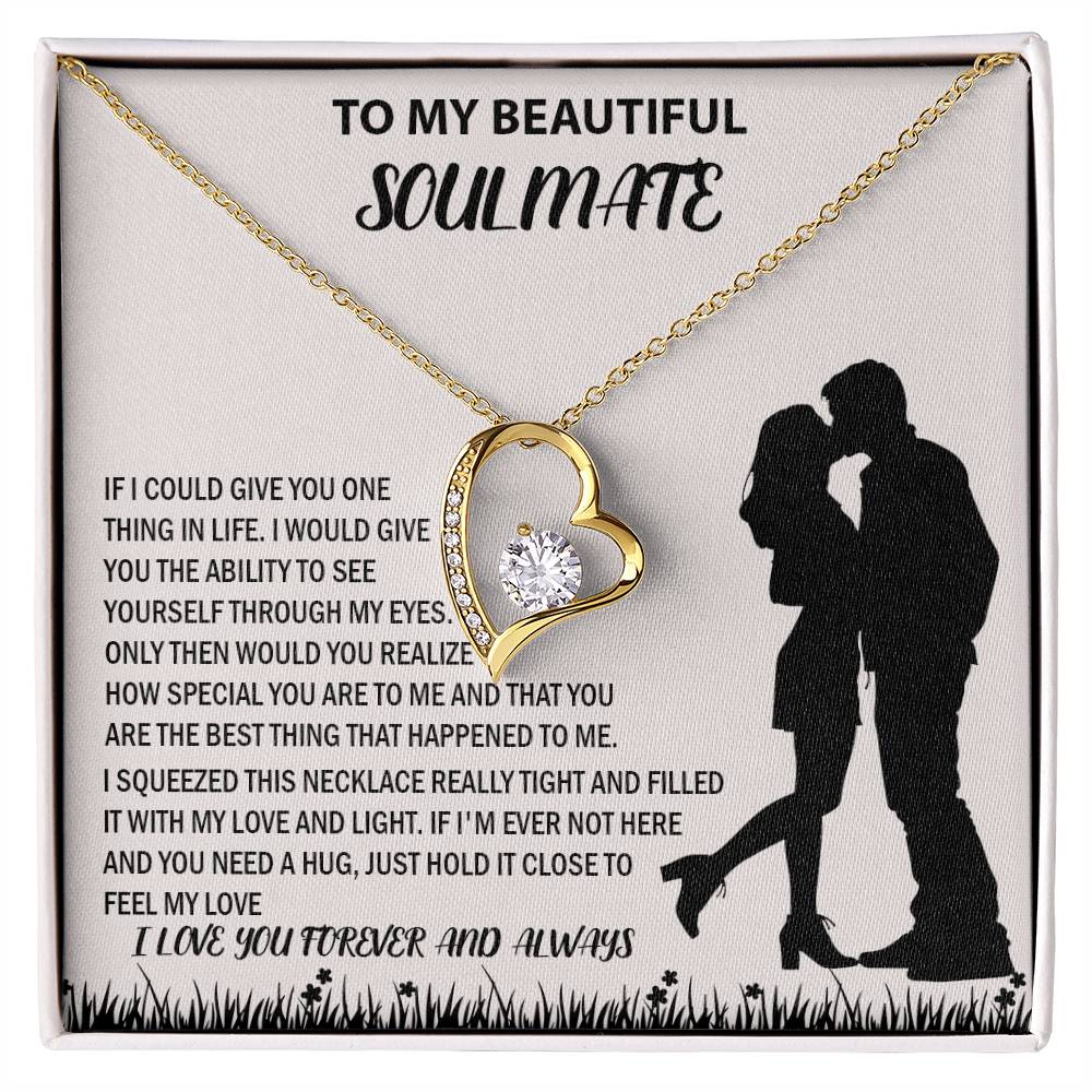 To My Beautiful Couple Soulmate Forever Love Necklace