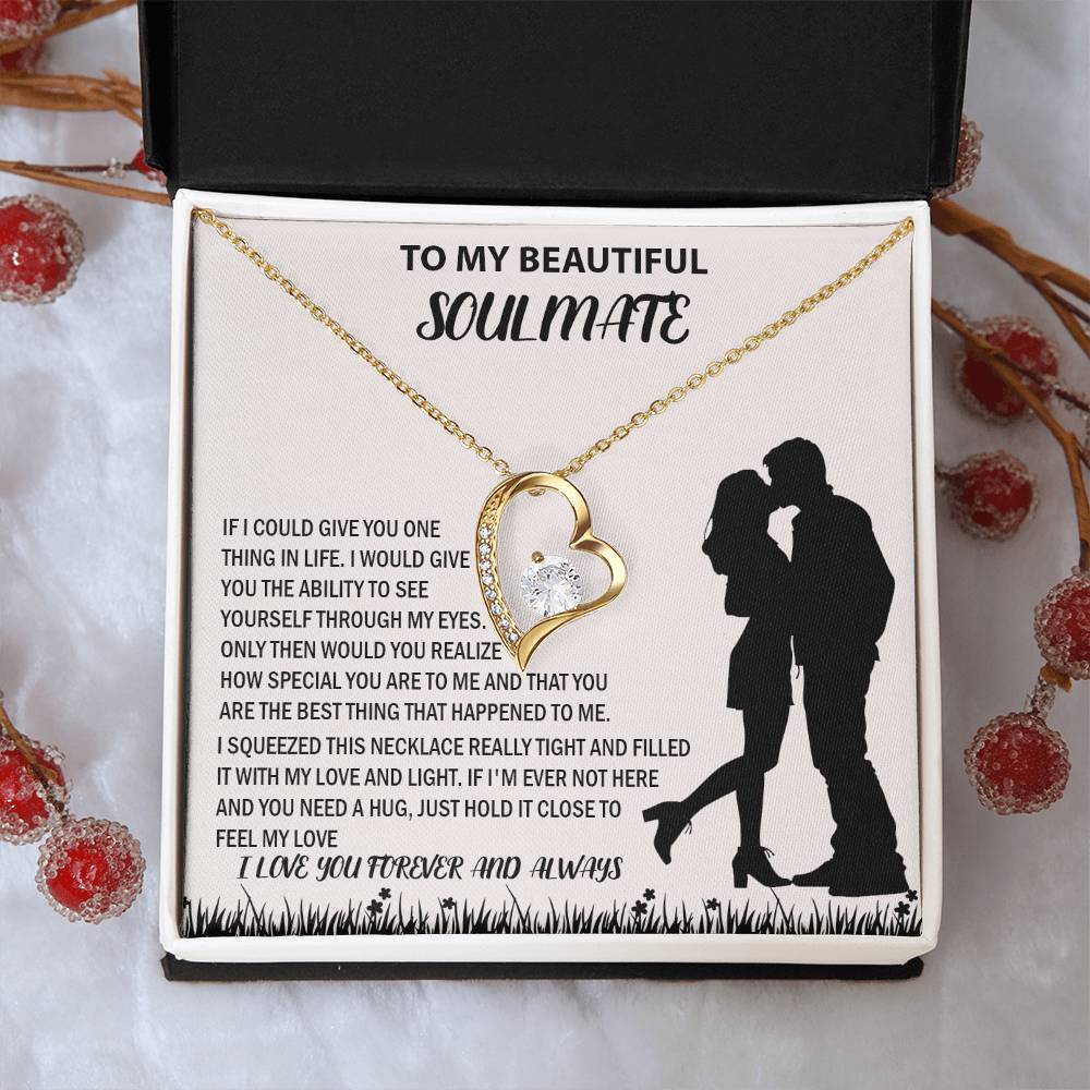 To My Beautiful Couple Soulmate Forever Love Necklace