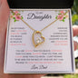 To My Daughter | You Are Braver | Forever Love Necklace | From Dad