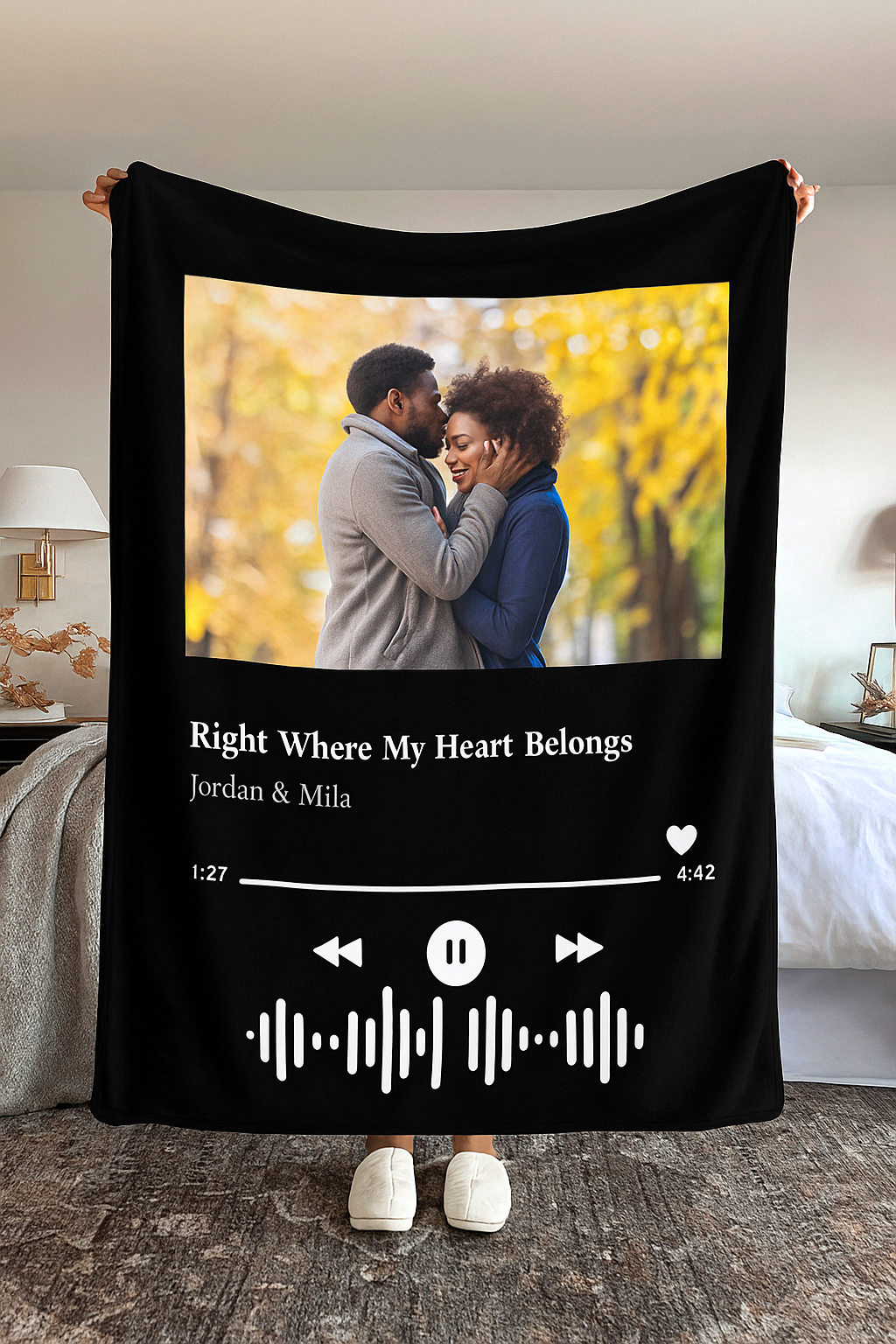 Custom Music Photo Blanket
