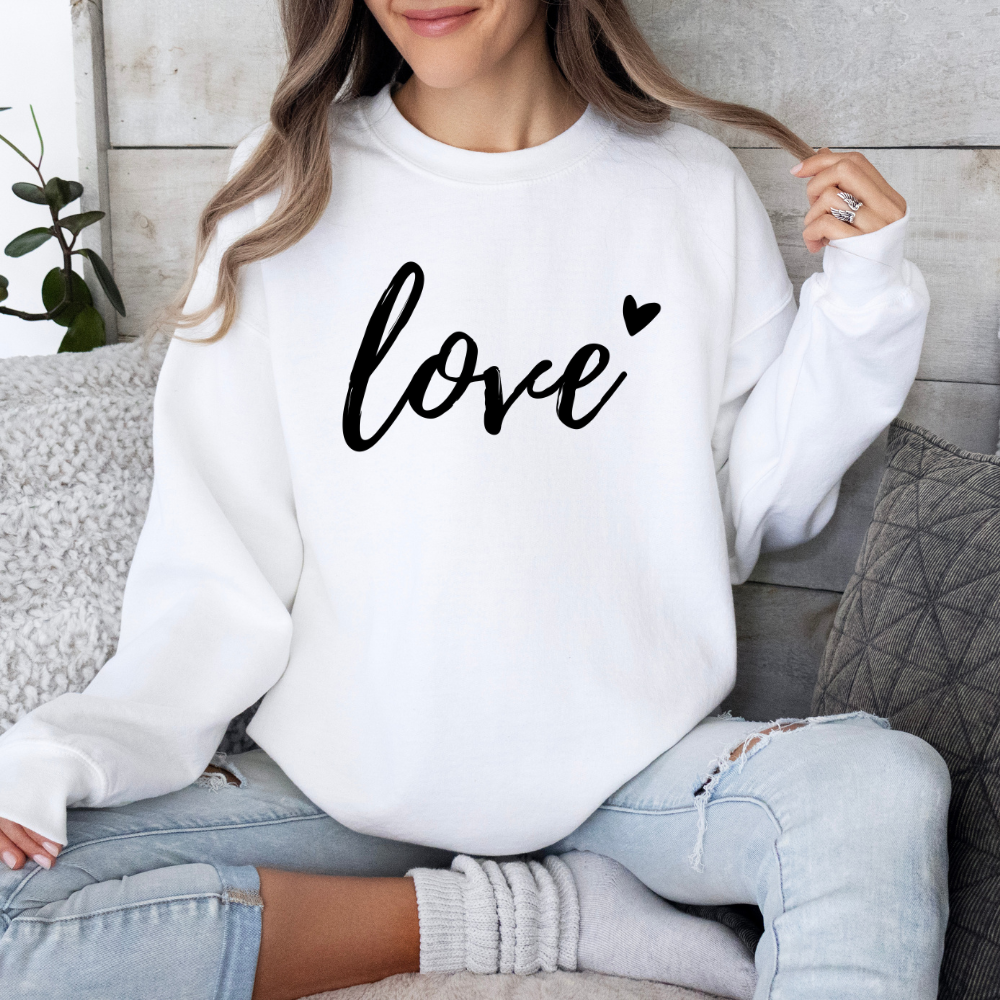 Love Heart Unisex Sweatshirt Valentine's Day