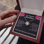 To My Beautiful Mother Love Knot Necklace Best Mother