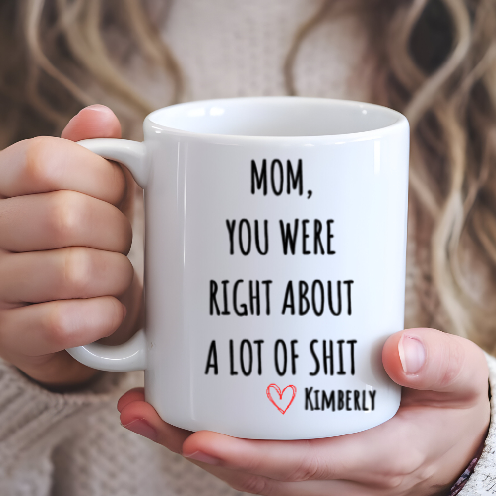 Personalized Name Mom You Were Right Mug
