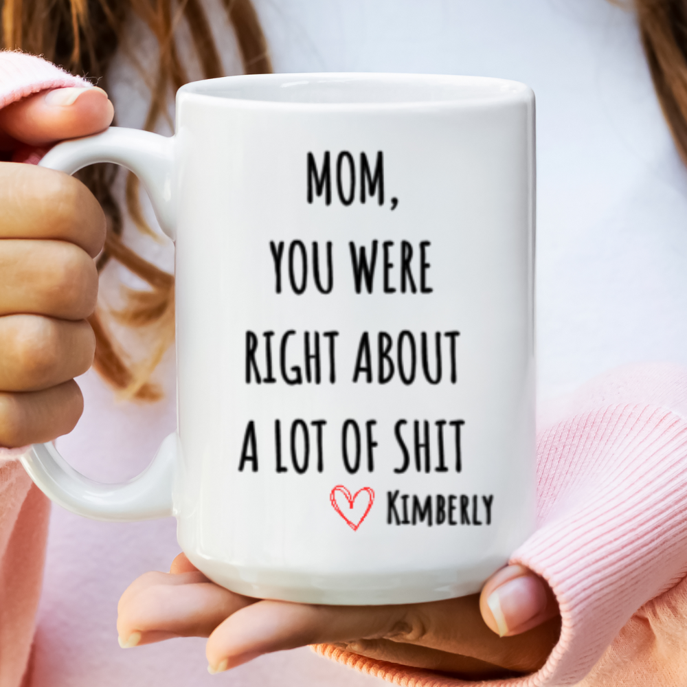 Personalized Name Mom You Were Right Mug