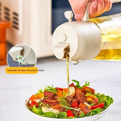 2 In 1 Glass Sprayer Oil Kitchen Bottle