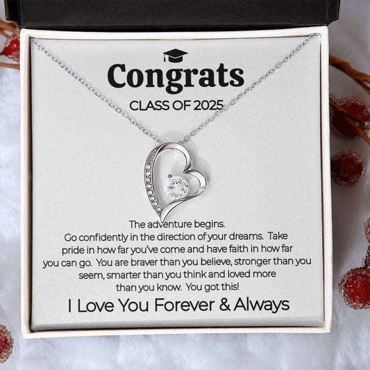 Congrats Class of 2025 Necklace For Her