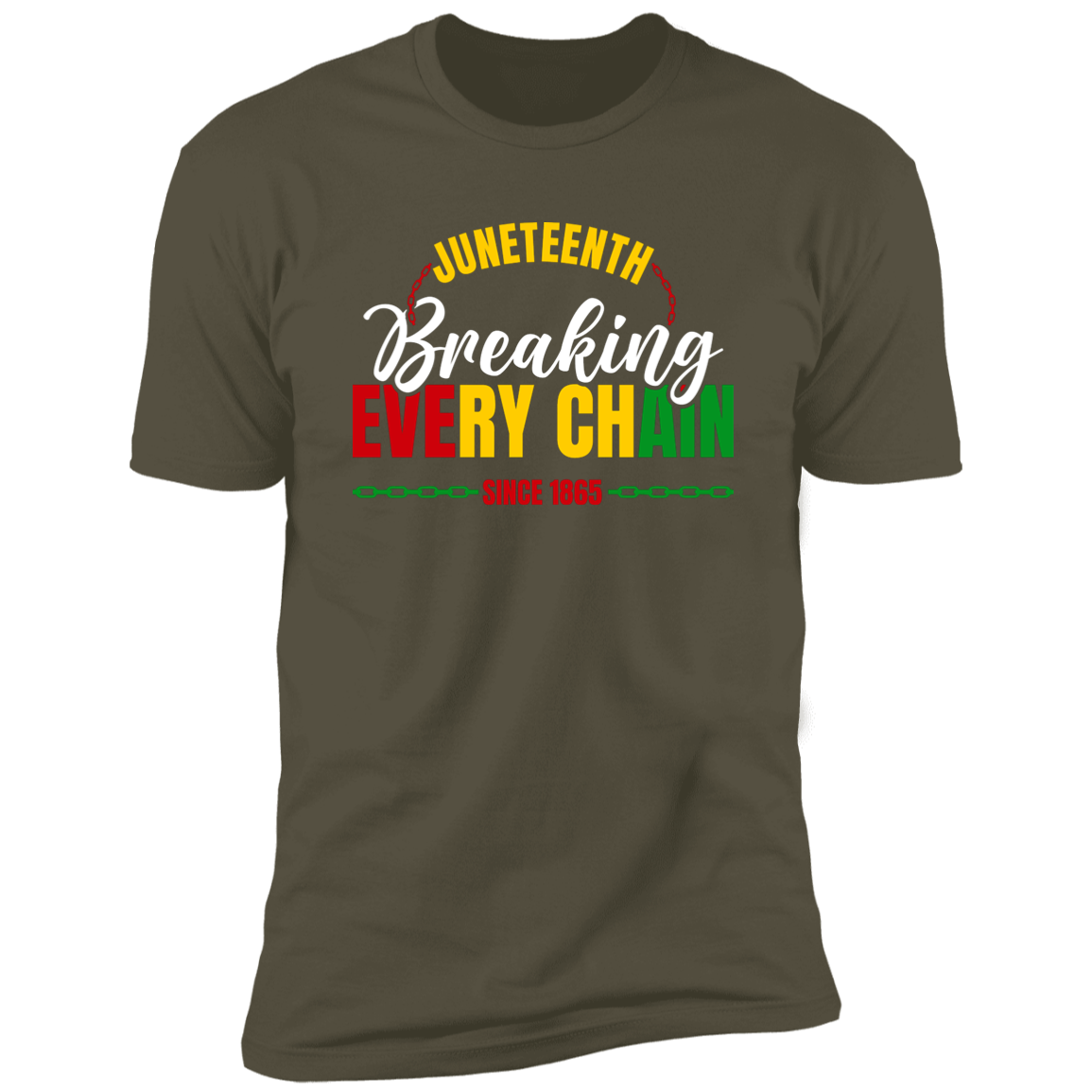 Juneteenth Breaking Every Chain T-Shirt White