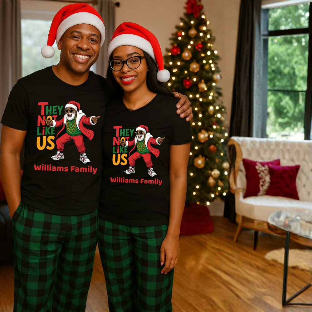 "They Not Like Us" – Personalized Family Christmas Shirts, Sweaters & Hoodies | Matching Holiday Outfits