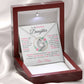 To My Precious Daughter " Someday When The Pages" Love Mom Necklace