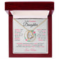 To My Precious Daughter " Someday When The Pages" Love Mom Necklace