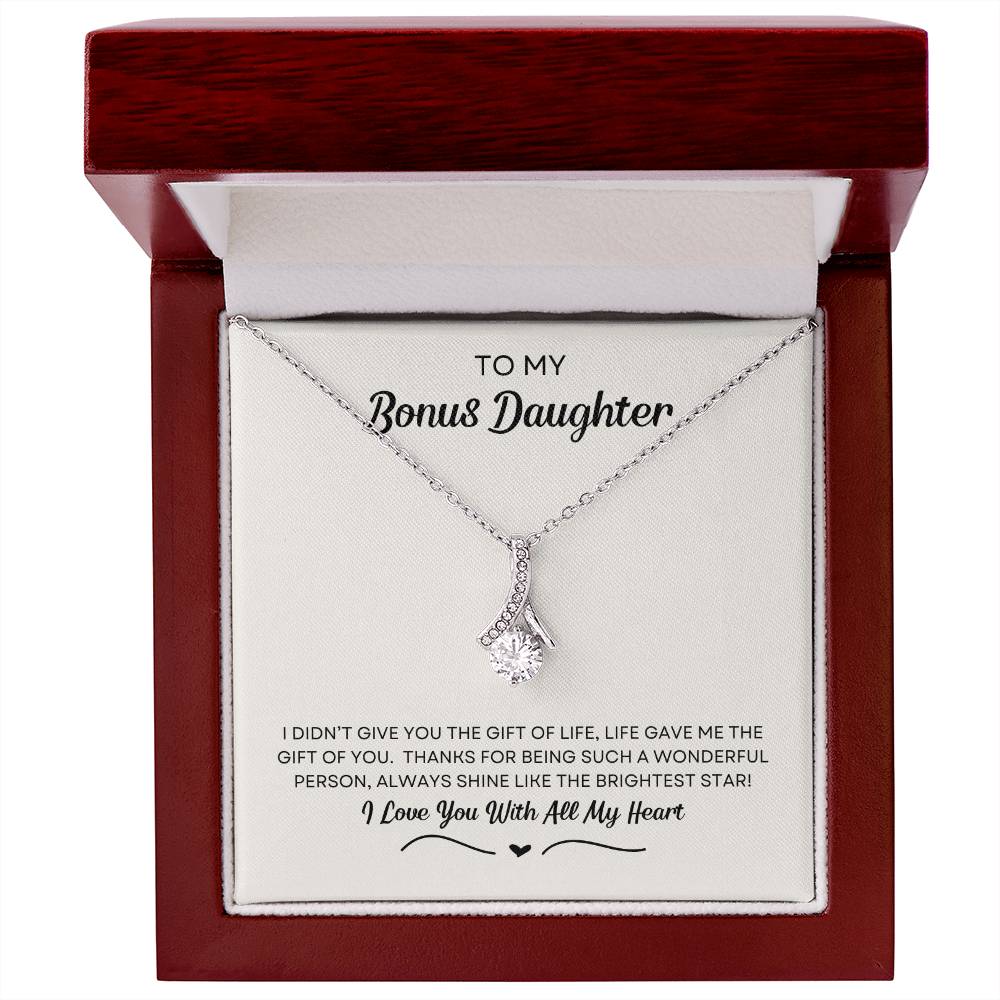 To My Bonus Daughter | Shine Like The Brightest Star | Necklace