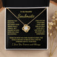 To My Soulmate Time Ceases To Exist Love Knot Necklace