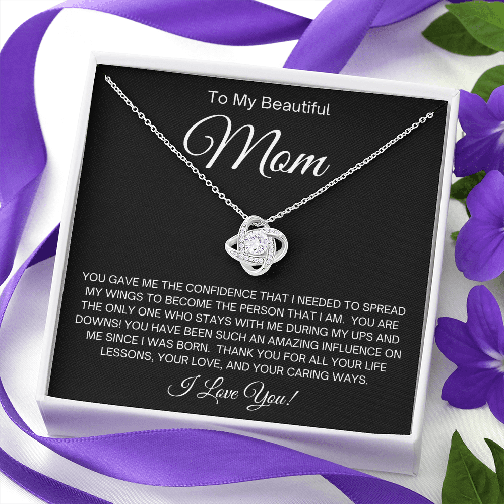 To My Beautiful Mom | Your Life Lessons | Love Knott Necklace