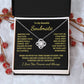 To My Soulmate Time Ceases To Exist Love Knot Necklace