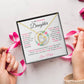 To My Precious Daughter " Someday When The Pages" Love Mom Necklace