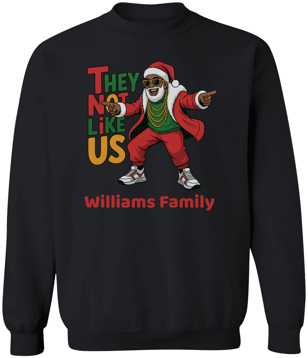 "They Not Like Us" – Personalized Family Christmas Shirts, Sweaters & Hoodies | Matching Holiday Outfits