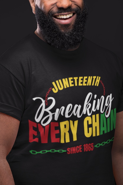 Juneteenth Breaking Every Chain T-Shirt White