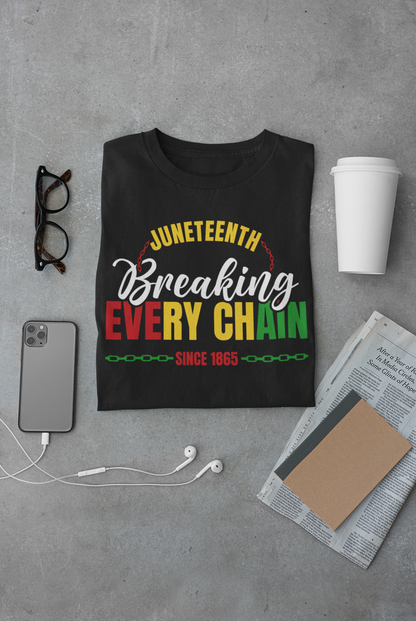 Juneteenth Breaking Every Chain T-Shirt White