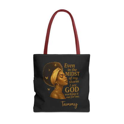 Personalize Name Faith in Motion Tote – Durable Everyday Bag with Custom Style & Comfort