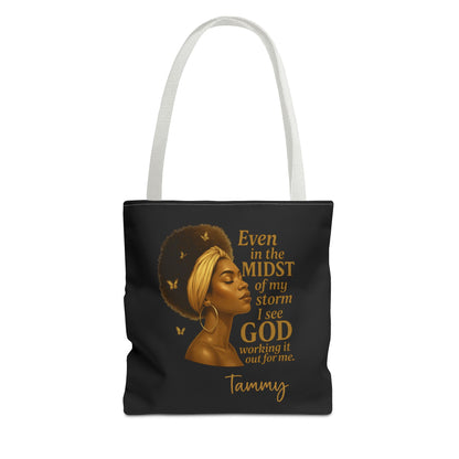 Personalize Name Faith in Motion Tote – Durable Everyday Bag with Custom Style & Comfort
