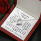 To My Beautiful Wife Forever Love Necklace White